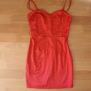 Salmon Satin Cocktail/party dress